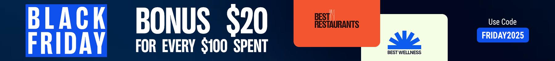 Black Friday promotional banner with link to products